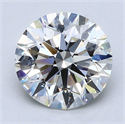 Natural Diamond 2.16 Carats, Round with Excellent Cut, I Color, VS1 Clarity and Certified by GIA