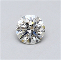 Natural Diamond 0.50 Carats, Round with Excellent Cut, J Color, VS2 Clarity and Certified by GIA