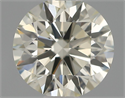 Natural Diamond 0.54 Carats, Round with Excellent Cut, K Color, VVS2 Clarity and Certified by IGI