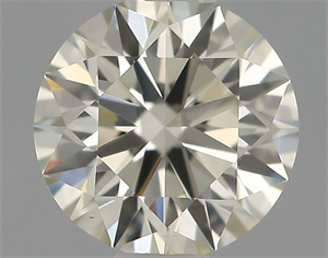 Picture of Natural Diamond 0.54 Carats, Round with Excellent Cut, K Color, VVS2 Clarity and Certified by IGI