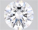 Natural Diamond 1.70 Carats, Round with Excellent Cut, E Color, VVS1 Clarity and Certified by GIA