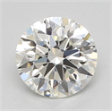 Natural Diamond 0.42 Carats, Round with Excellent Cut, J Color, VVS2 Clarity and Certified by GIA