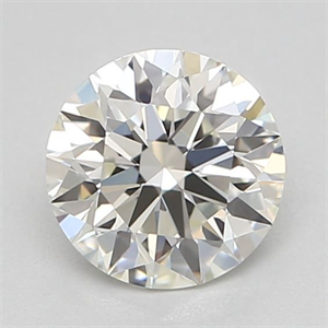 Picture of Natural Diamond 0.42 Carats, Round with Excellent Cut, J Color, VVS2 Clarity and Certified by GIA