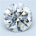 Natural Diamond 1.72 Carats, Round with Excellent Cut, G Color, SI2 Clarity and Certified by GIA