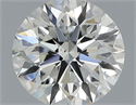 Natural Diamond 0.60 Carats, Round with Excellent Cut, J Color, SI2 Clarity and Certified by GIA