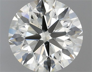 Picture of Natural Diamond 0.46 Carats, Round with Excellent Cut, I Color, VS2 Clarity and Certified by IGI