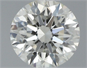 Natural Diamond 0.43 Carats, Round with Excellent Cut, K Color, VVS1 Clarity and Certified by GIA