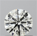 Natural Diamond 0.61 Carats, Round with Excellent Cut, J Color, SI1 Clarity and Certified by IGI