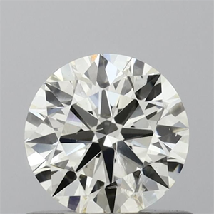 Picture of Natural Diamond 0.61 Carats, Round with Excellent Cut, J Color, SI1 Clarity and Certified by IGI