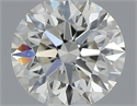 Natural Diamond 0.41 Carats, Round with Excellent Cut, J Color, VVS1 Clarity and Certified by GIA