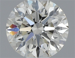 Picture of Natural Diamond 0.41 Carats, Round with Excellent Cut, J Color, VVS1 Clarity and Certified by GIA