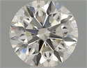 Natural Diamond 0.54 Carats, Round with Excellent Cut, H Color, SI1 Clarity and Certified by IGI