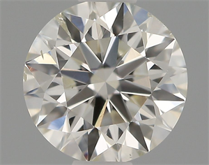 Picture of Natural Diamond 0.54 Carats, Round with Excellent Cut, H Color, SI1 Clarity and Certified by IGI