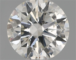 Picture of Natural Diamond 0.46 Carats, Round with Excellent Cut, G Color, SI2 Clarity and Certified by IGI