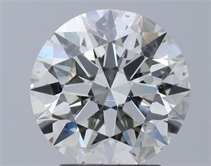 Picture of Natural Diamond 3.01 Carats, Round with Excellent Cut, I Color, SI1 Clarity and Certified by GIA