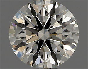 Picture of Natural Diamond 0.44 Carats, Round with Excellent Cut, K Color, VS1 Clarity and Certified by GIA