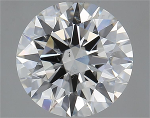 Picture of Natural Diamond 2.03 Carats, Round with Excellent Cut, H Color, SI1 Clarity and Certified by GIA