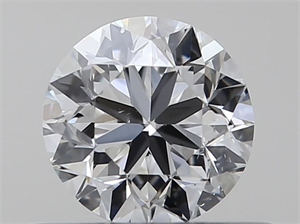 Picture of Natural Diamond 0.40 Carats, Round with Very Good Cut, F Color, SI1 Clarity and Certified by GIA