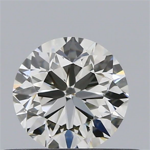 Picture of Natural Diamond 0.40 Carats, Round with Very Good Cut, K Color, VS1 Clarity and Certified by GIA