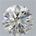 Natural Diamond 4.05 Carats, Round with Excellent Cut, J Color, VVS1 Clarity and Certified by IGI