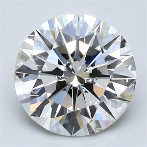 Picture of Natural Diamond 2.01 Carats, Round with Excellent Cut, H Color, VS2 Clarity and Certified by GIA