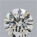 Natural Diamond 0.41 Carats, Round with Excellent Cut, H Color, SI1 Clarity and Certified by IGI