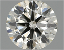 Natural Diamond 0.50 Carats, Round with Excellent Cut, J Color, SI2 Clarity and Certified by IGI