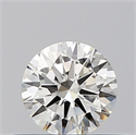 Natural Diamond 0.40 Carats, Round with Very Good Cut, J Color, SI1 Clarity and Certified by GIA