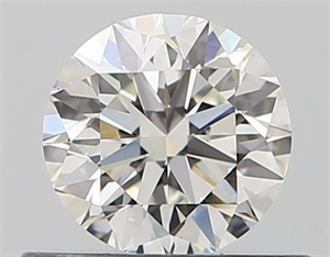 Picture of Natural Diamond 0.50 Carats, Round with Very Good Cut, I Color, VS1 Clarity and Certified by GIA