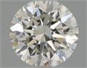 Natural Diamond 0.56 Carats, Round with Excellent Cut, H Color, SI1 Clarity and Certified by IGI