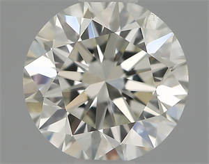 Picture of Natural Diamond 0.56 Carats, Round with Excellent Cut, H Color, SI1 Clarity and Certified by IGI