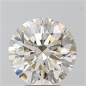 Natural Diamond 4.01 Carats, Round with Excellent Cut, K Color, SI1 Clarity and Certified by IGI