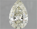 Natural Diamond 1.00 Carats, Pear with  Cut, K Color, VS1 Clarity and Certified by IGI