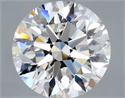 Natural Diamond 1.50 Carats, Round with Very Good Cut, F Color, VVS1 Clarity and Certified by GIA