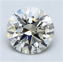 Natural Diamond 2.16 Carats, Round with Excellent Cut, K Color, VS1 Clarity and Certified by GIA