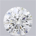 Natural Diamond 5.02 Carats, Round with Excellent Cut, H Color, VVS1 Clarity and Certified by IGI