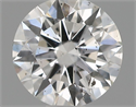 Natural Diamond 0.52 Carats, Round with Excellent Cut, F Color, SI2 Clarity and Certified by IGI