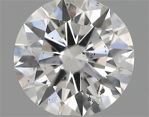 Picture of Natural Diamond 0.52 Carats, Round with Excellent Cut, F Color, SI2 Clarity and Certified by IGI