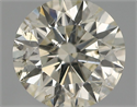 Natural Diamond 0.54 Carats, Round with Excellent Cut, I Color, I1 Clarity and Certified by IGI