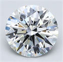 Natural Diamond 4.32 Carats, Round with Excellent Cut, F Color, VS1 Clarity and Certified by GIA