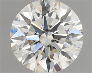 Picture of Natural Diamond 0.50 Carats, Round with Excellent Cut, J Color, VS2 Clarity and Certified by GIA