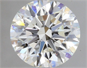 Natural Diamond 0.44 Carats, Round with Excellent Cut, I Color, IF Clarity and Certified by GIA