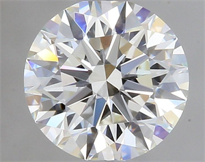 Picture of Natural Diamond 0.44 Carats, Round with Excellent Cut, I Color, IF Clarity and Certified by GIA