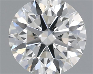 Picture of Natural Diamond 0.41 Carats, Round with Excellent Cut, H Color, SI1 Clarity and Certified by IGI