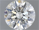 Natural Diamond 0.40 Carats, Round with Excellent Cut, J Color, VVS1 Clarity and Certified by GIA