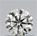 Natural Diamond 0.60 Carats, Round with Excellent Cut, J Color, VS2 Clarity and Certified by IGI