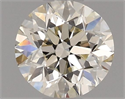 Natural Diamond 0.50 Carats, Round with Good Cut, J Color, VS1 Clarity and Certified by IGI