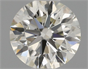 Natural Diamond 0.42 Carats, Round with Excellent Cut, H Color, VS2 Clarity and Certified by IGI