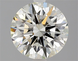 Picture of Natural Diamond 2.03 Carats, Round with Excellent Cut, K Color, VVS2 Clarity and Certified by GIA