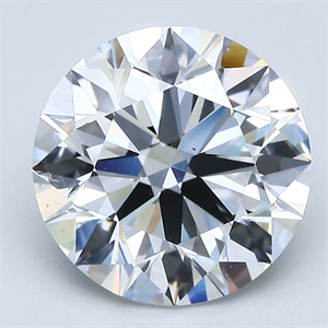 Picture of Natural Diamond 3.99 Carats, Round with Excellent Cut, E Color, VS1 Clarity and Certified by GIA